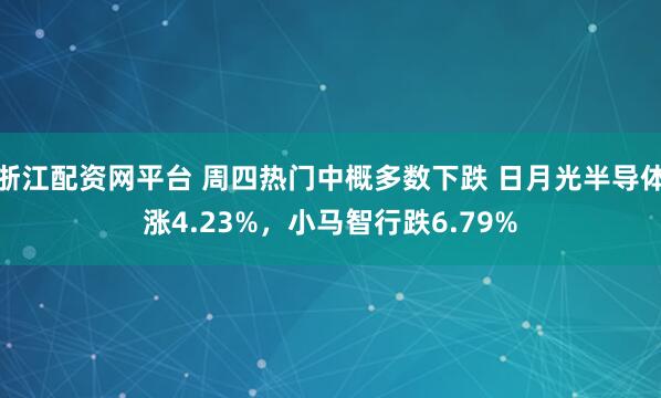 浙江配资网平台 周四热门中概多数下跌 日月光半导体涨4.23%，小马智行跌6.79%